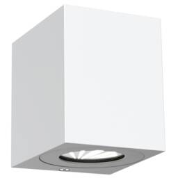 Nordlux Canto Outdoor Wall Light White Aluminium Sensor Intergrated LED Weatherproof - Mains Powered, IP44