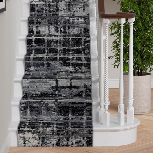 kukoon 3ft - 39ft Grey Mottled Stair Carpet Long Hallway Runner Rug 70cm x 274cm