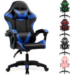 Ergonomic Gaming Chair Blue Blue