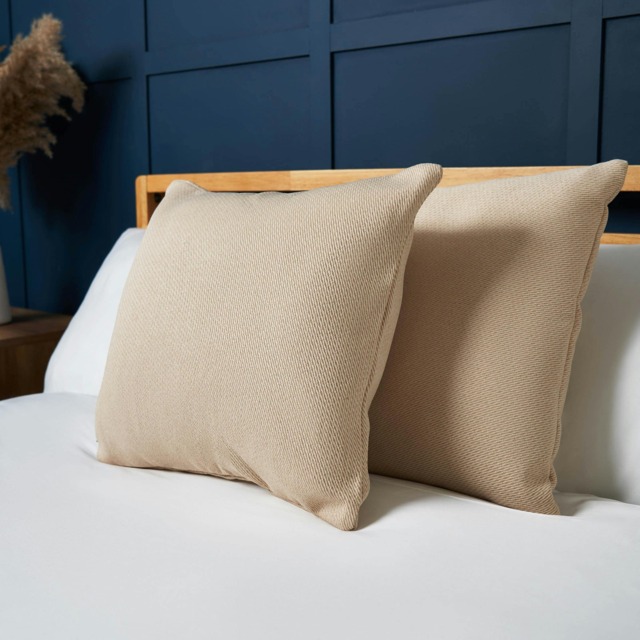 BHS Snow Fleece Cushion, Gold