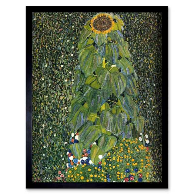 Gustav Klimt The Sunflower 1907 Old Master Painting Framed Wall Art Print