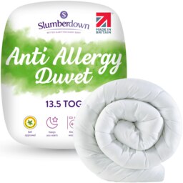 Slumberdown Anti Allergy Duvet, 13.5 Tog, Super King White