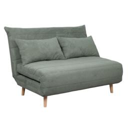 Double Clic Clac Sofa Bed Sleeper Couch Upholstered Living Furniture Green Green Two Seater