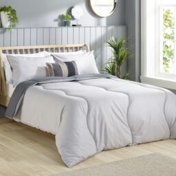 Coverless Comfort 4.5 Tog Duvet, Single Grey