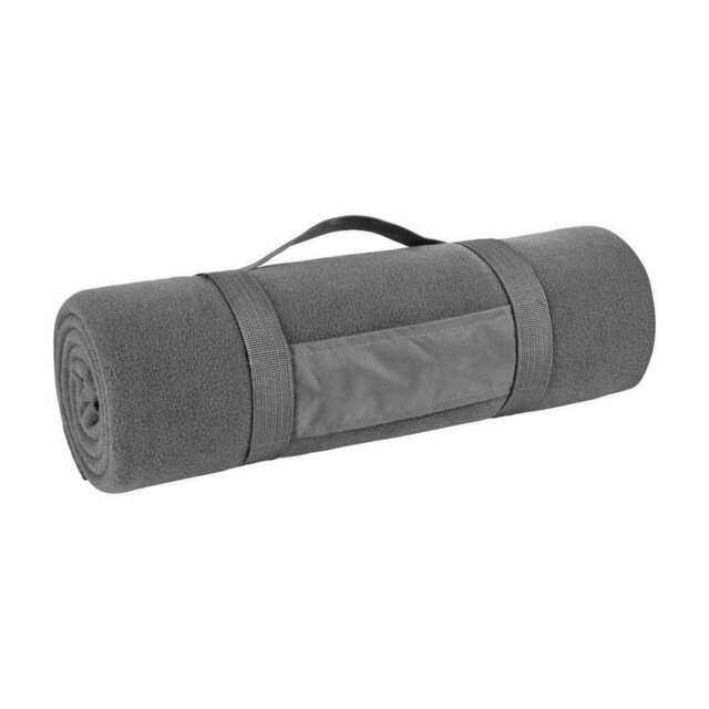 SOLS Plaid Pill Resistant Fleece Blanket - Charcoal - ONE