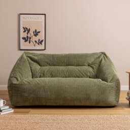 Icon Cecilia Jumbo Cord Sofa Bean Bag, Sage Green
