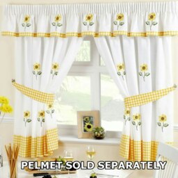 Sunflower Kitchen Curtains - 168cm x122cm