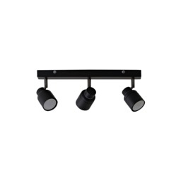 ValueLights Benton Black IP44 Bar Bathroom Ceiling Light Black