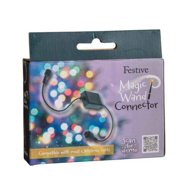 Black Inline Connector Box Cable for Remote Control Magic Wand