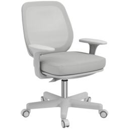 Vinsetto Office Chair, 360 Degree Swivel Desk Chair with Wheels, Grey