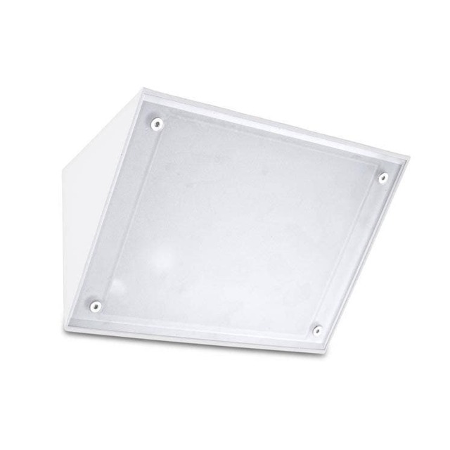 Curie Glass 1 Light Outdoor Wall Light White IP65, E27 - Special Offer