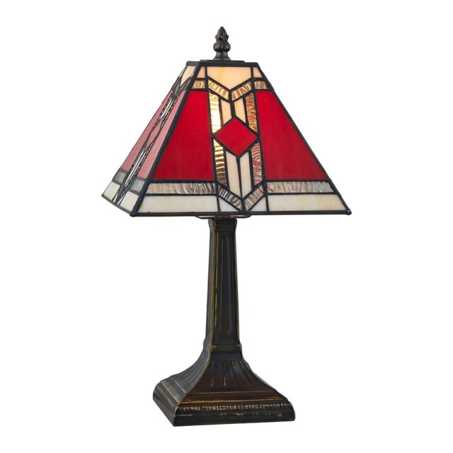 Avon - Tiffany Coloured Glass 39cm Table Lamp