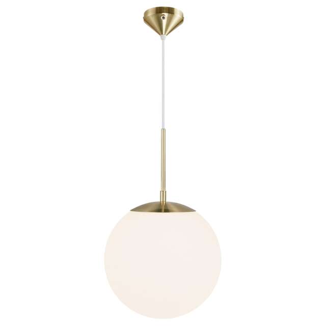 Nordlux Grant Indoor Pendant Light Brass Glass E27 Hand Blown Glass - Mains Powered, IP20 Gold