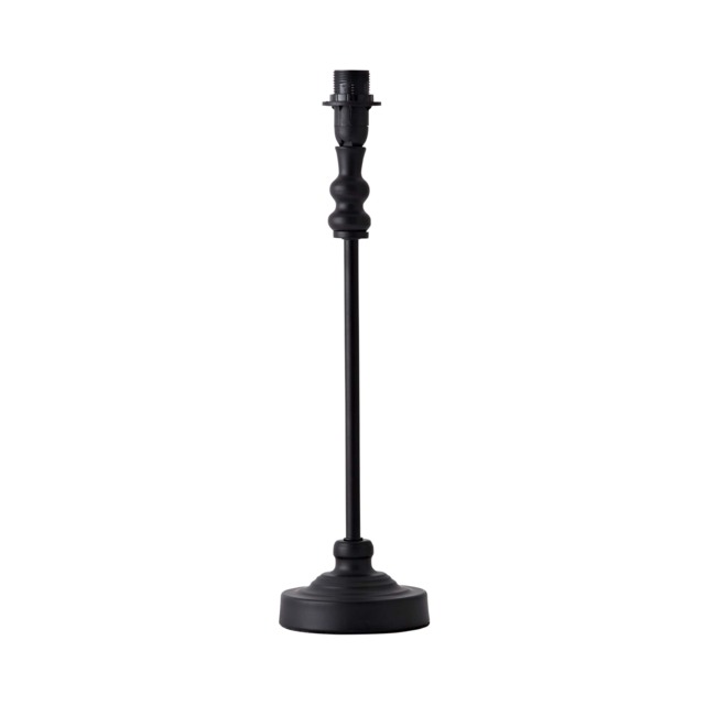 ValueLights Maggie Black Candlestick Table Lamp Base Black