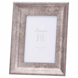 "Convex Matt 5X7 Frame - Wood - L3 x W17 x H22 cm - Silver Brown 5"" x 7"""