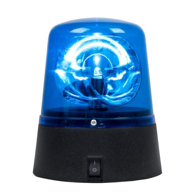 ValueLights Eastwood Police Light Decoration Clear Blue Illuminated Decoration & Integrated Bulb Blue