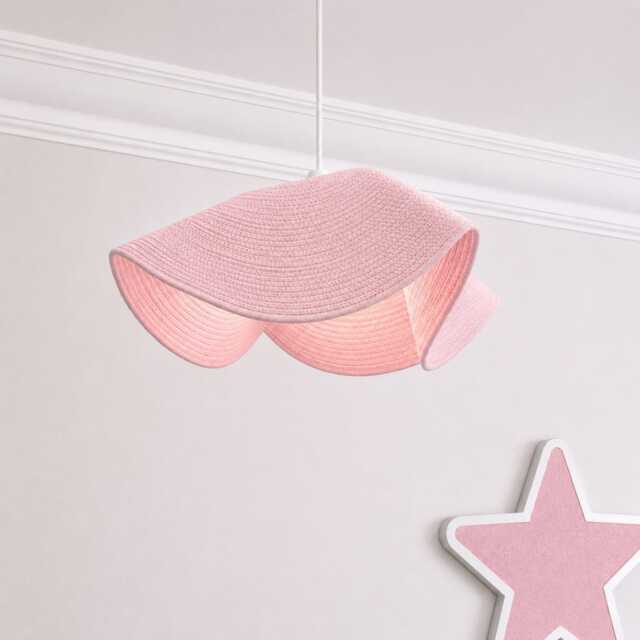 CGC Lighting Flora 64cm Pink Floppy Fabric Lampshade
