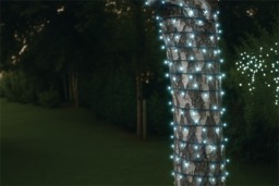 Led String Lights Black Rubber Cool White 10M