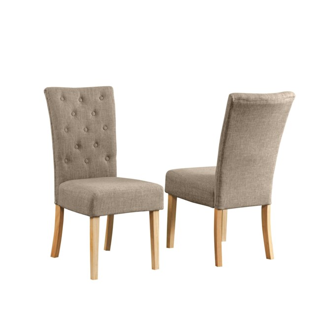 Set of 2 Pienza Fabric Dining Chairs - Set of 2