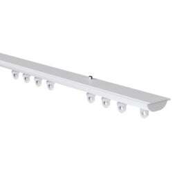 50cm White Hidden Ceiling Fix Aluminium Curtain Hanging Track White White