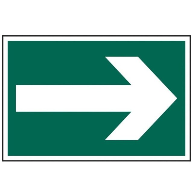 Scan Arrow Symbol - Pvc Sign 300 X 200mm - Multi Colour - 200 x 300mm