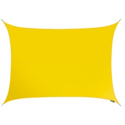 4m x 3m Rectangle Water Resistant Yellow Sun Shade Sail