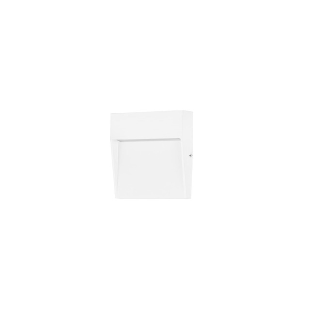 Nod Square LED Outdoor Recessed Wall Lamp White, Opal, Warm-White 3000K, IP65