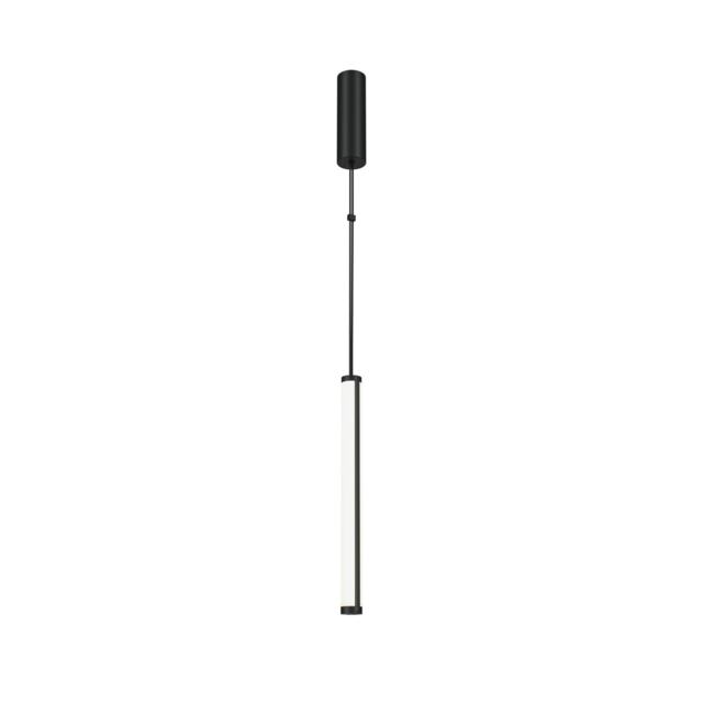 Supersymmetry Modern Slim Pendant Ceiling Light Dimmable Black 4000K 1000lm White Shade