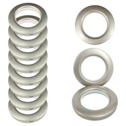 42mm Curtain Eyelets Plastic Round Grommet Rings Clips - 10pcs