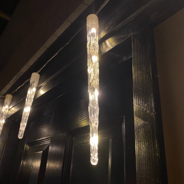 6.9m White to Warm White LED Colour Changing Icicle Lights Christmas Decoration