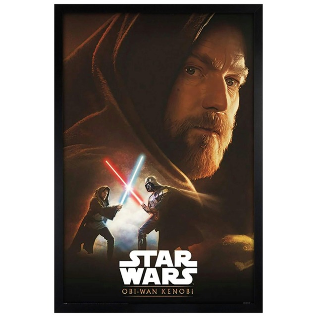 Black Wooden Framed Star Wars: Obi-Wan Kenobi Hope Maxi Poster Multi