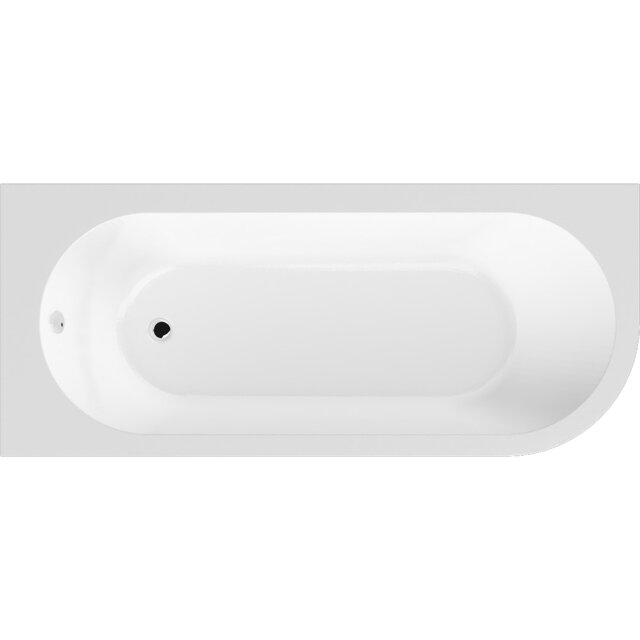 Balterley Kingsley Left Hand Back to Wall J Corner Bath with Leg Set (Taps, Waste and Panel Not Included) - Balterley White White 1