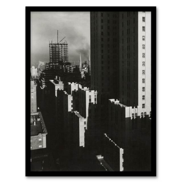 "NY City View from the Shelton Stieglitz Framed Wall Art Print 12X16"""