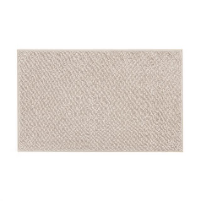 "Luxury Loop Reversible Organic Cotton Bath Mat Silver Light Grey 50 x 80cm (20 x 32"") 1"