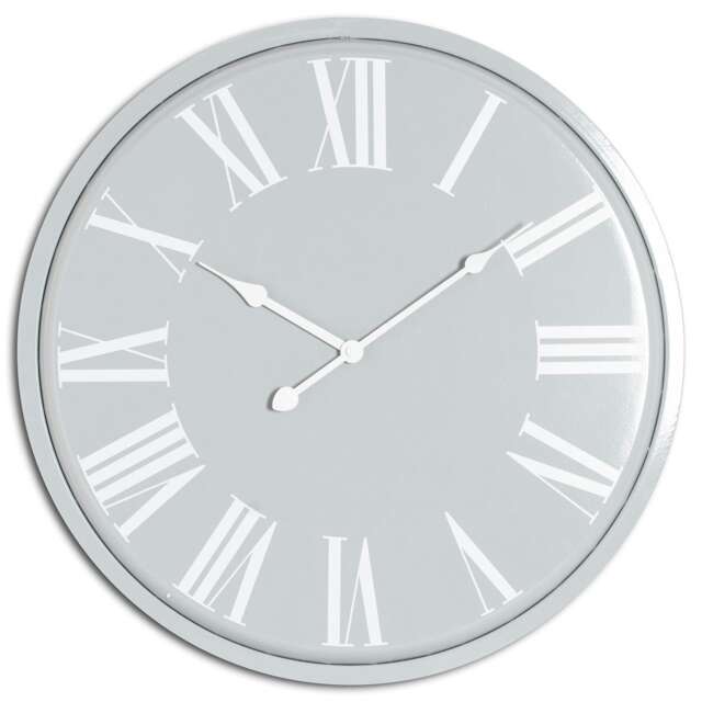 Hill Interiors Rothay Wall Clock - Grey - 80cm x 5cm x 80cm