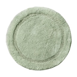 Round Bath Mat 100% Cotton - Sage Green
