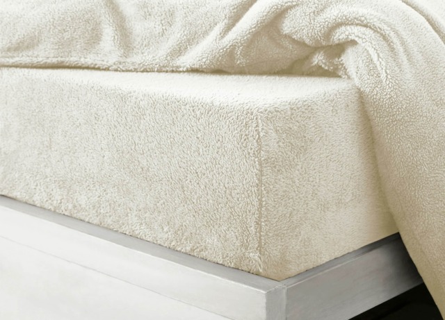 Velosso Teddy Fleece Warm and Cosy Fitted Sheet Cream Cream Single