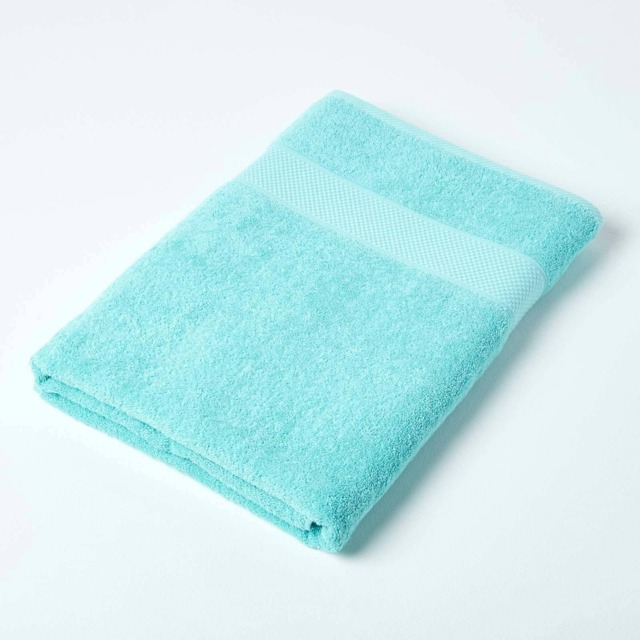 Homescapes Turkish Cotton Jumbo Towel - Aqua Blue