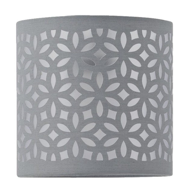 Grey Laser Cut 15.5cm Table Lamp Shade Grey Small 1