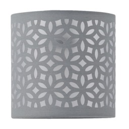 Grey Laser Cut 15.5cm Table Lamp Shade Grey Small 1