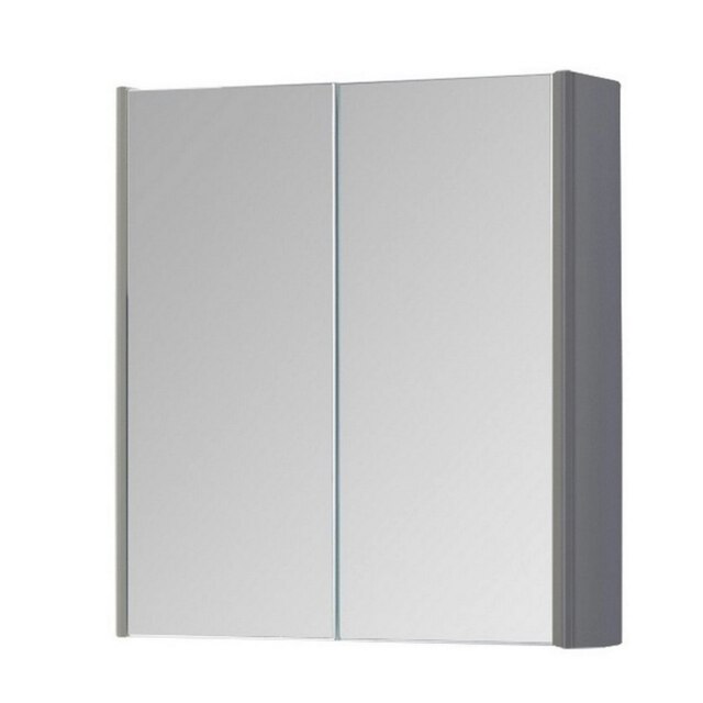 600mm 2 Door Bathroom Mirror Cabinet- Basalt Grey- (Choice) Grey Grey 1