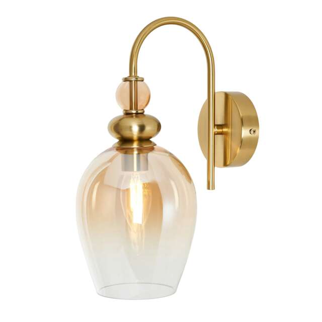 BHS Seline Wall Light, Satin Brass