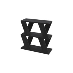 Decortie Lazena 3-Tier Side Table 60x21x55cm Black Wood