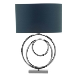 Bhs Saturn Swirl Table Lamp, Black