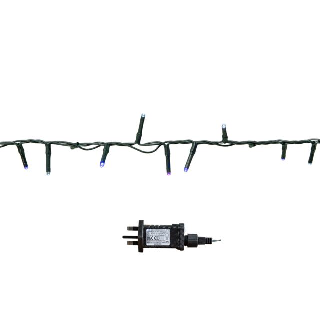 75m 3000 LED TreeBrights Christmas String Lights with Timer in Blue, Purple & White