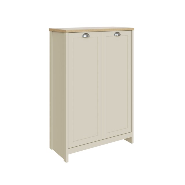 Lancaster 2 Door Shoe Cabinet Cream Cream