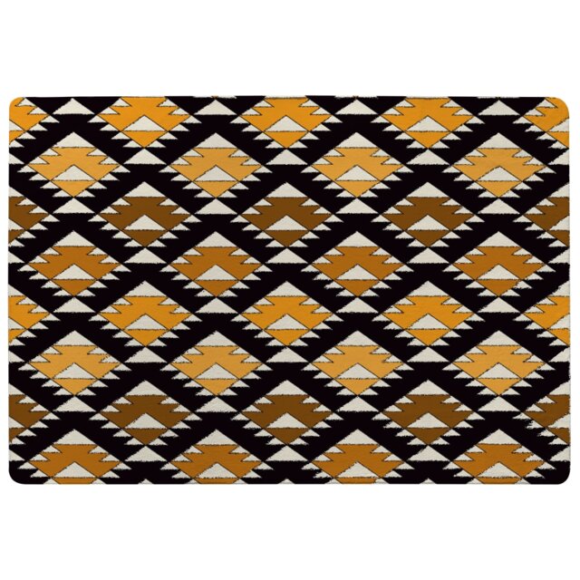 Repeated Triangles Rug Multi