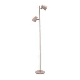 ValueLights Bibi Natural Stone 2 Way Adjustable Multi-Directional Metal Floor Lamp and Bulbs
