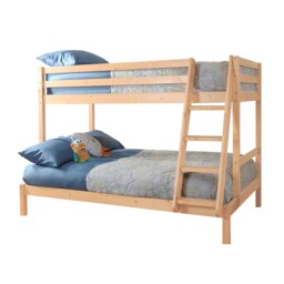 Natural Triple Bunk Bed 3ft Single & 4ft Small Double Wooden