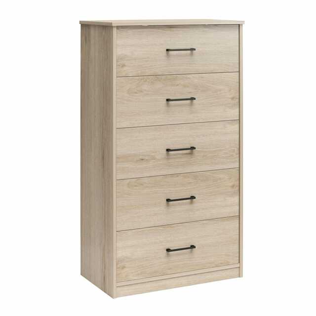 BrEZ Build Pearce 5 DRW Dresser Light Oak Brown Light Oak One Size